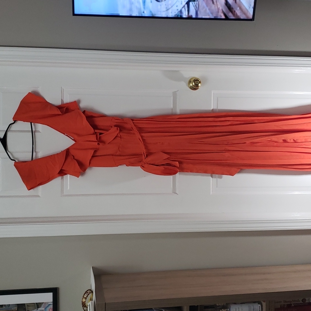 Orange Plus Sized Jumpsuit